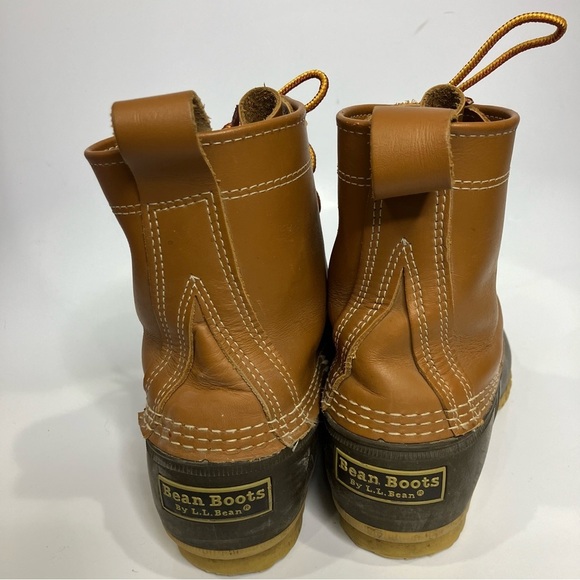 L.L. Bean “Bean Boots” tan brown waterproof duck boots women’s size 9 - Picture 4 of 7